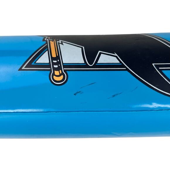 San Jose Sharks Inflatable Hockey Stick 1993 NHL Shark Biting Hockey Stick - Picture 6 of 6